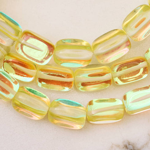 Bracelet galet en verre Galaxy | Argent sterling 925 | Sunburst